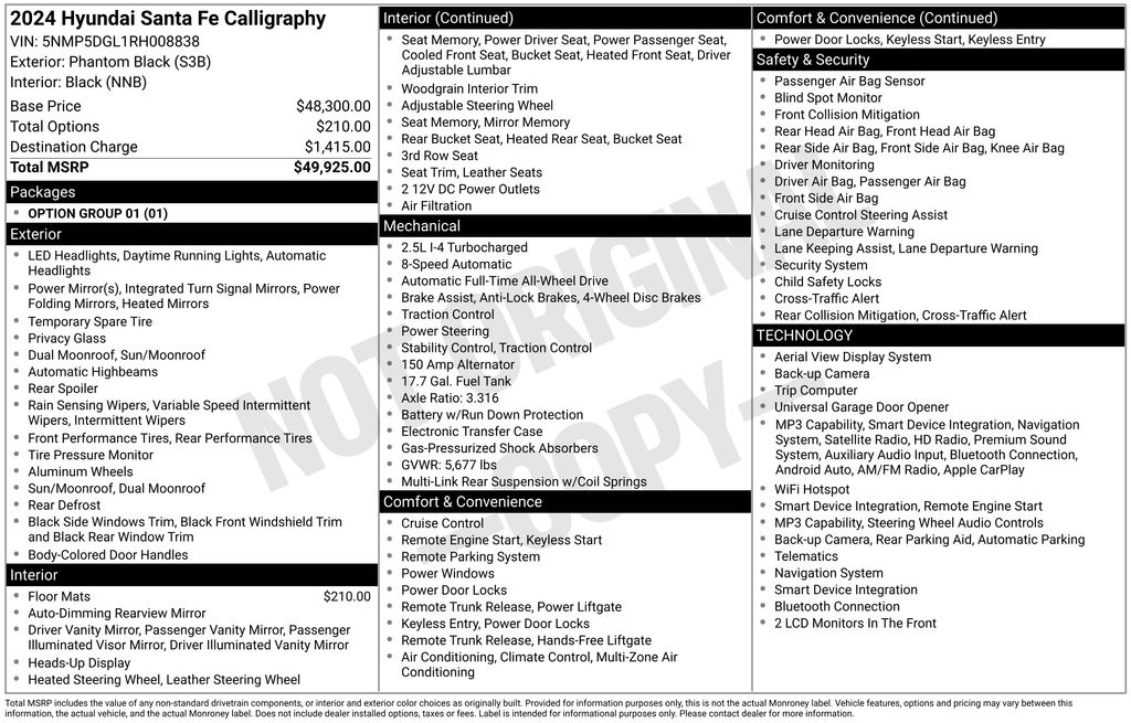 hyundai santa fe 2024 5NMP5DGL1RH008838 image hyundai santa fe 2024 5NMP5DGL1RH008838 image